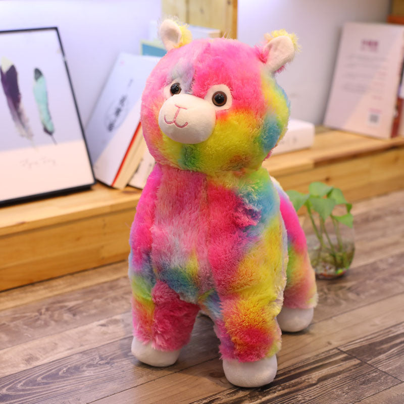 Rainbow Alpaca Soft Stuffed Plush Toy