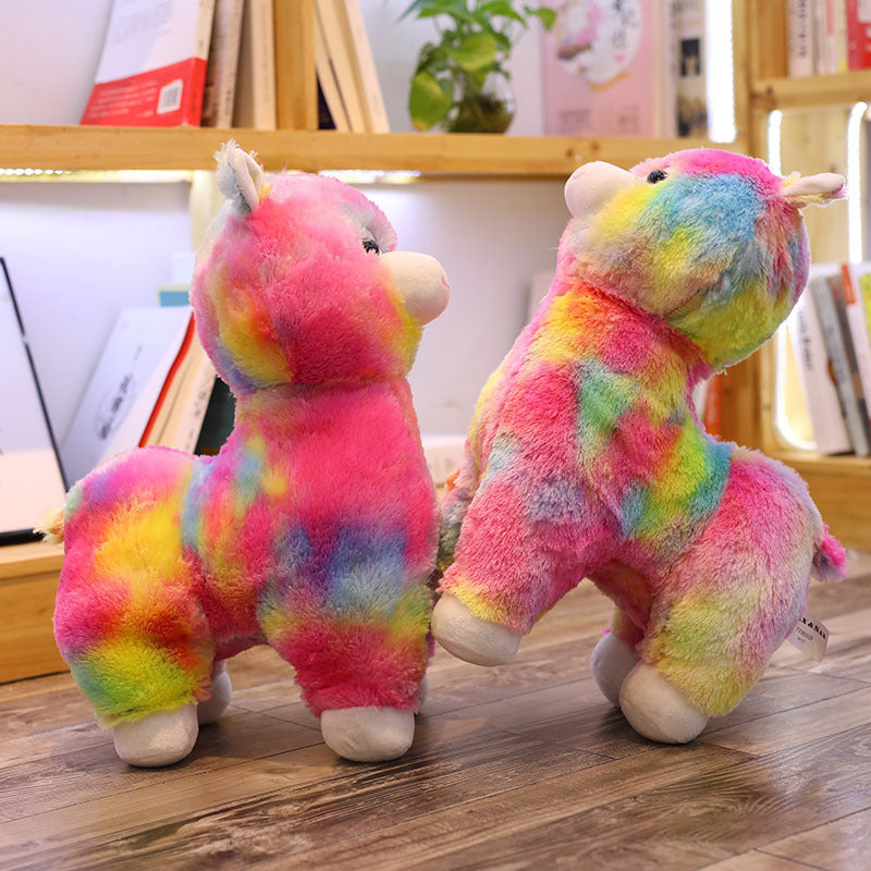 Rainbow Alpaca Soft Stuffed Plush Toy