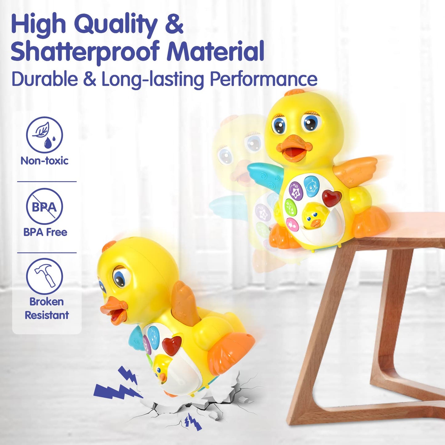 Baby Toys Gifts for 1 Year Old Boys and Girls Baby Duck Dancing Toys 6 to 12 Months Early Musical Singing Toy Learning Crawling Gift Toddlers Easter Present for Babies