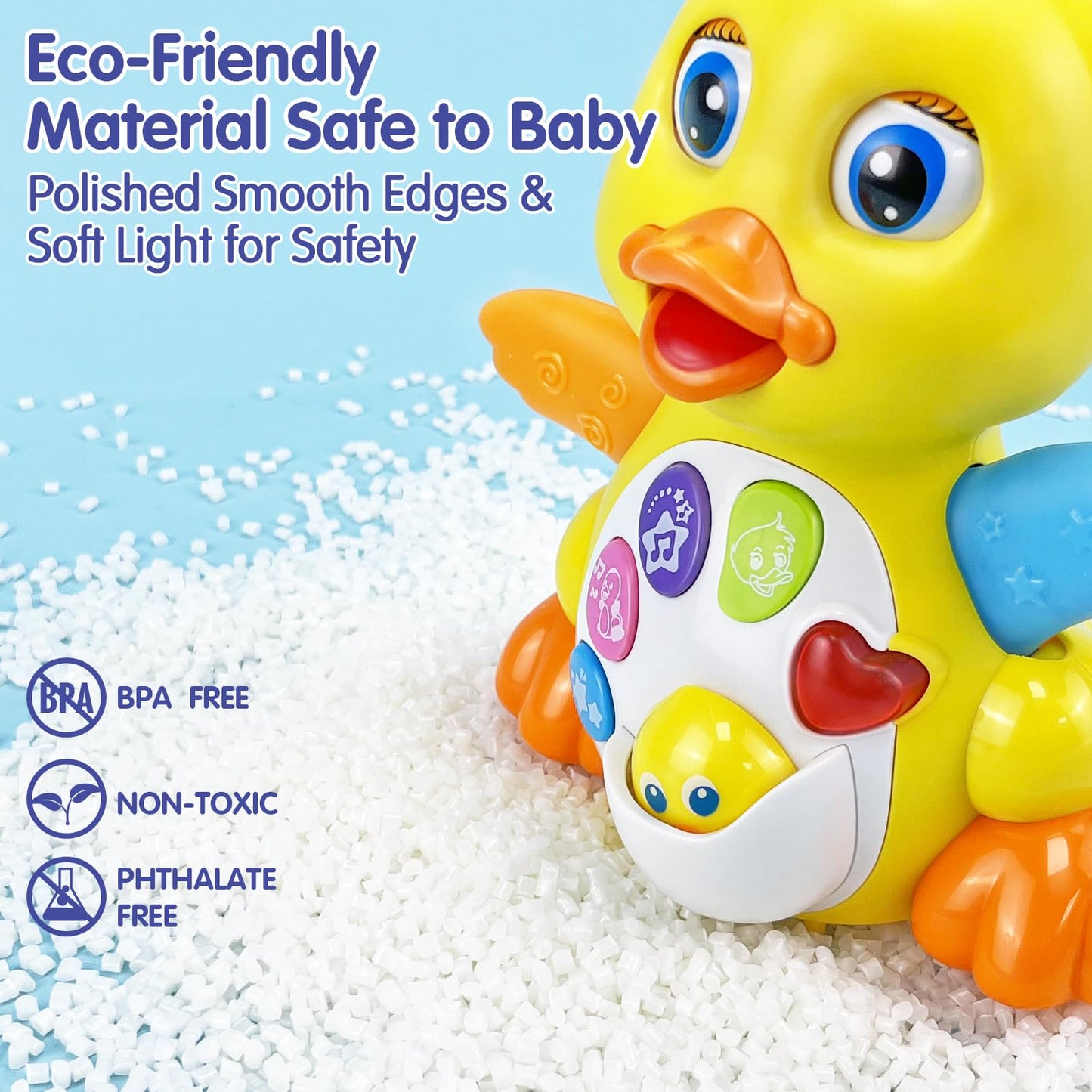 Baby Toys Gifts for 1 Year Old Boys and Girls Baby Duck Dancing Toys 6 to 12 Months Early Musical Singing Toy Learning Crawling Gift Toddlers Easter Present for Babies