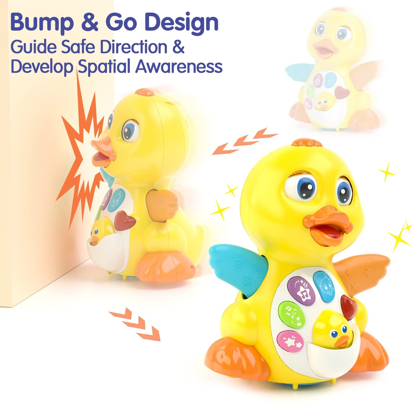 Baby Toys Gifts for 1 Year Old Boys and Girls Baby Duck Dancing Toys 6 to 12 Months Early Musical Singing Toy Learning Crawling Gift Toddlers Easter Present for Babies